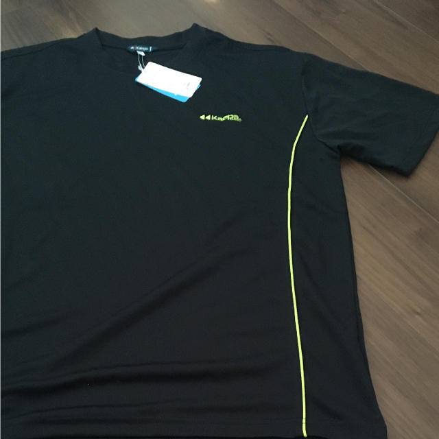 Kaepa(ケイパ)のブラック×ライム 半袖Tシャツ メンズのトップス(Tシャツ/カットソー(半袖/袖なし))の商品写真