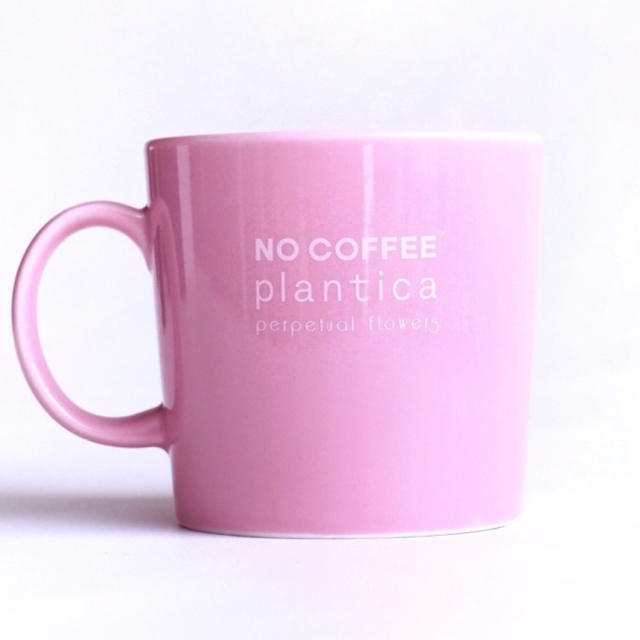 SHANTii(シャンティ)のNO COFFEE×plantica×SHANTiiコラボマグカップ ピンク インテリア/住まい/日用品のキッチン/食器(グラス/カップ)の商品写真