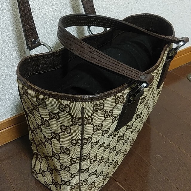 Gucci(グッチ)のRyo様専用　GUCCI GGキャンバス トートバッグ 茶色 レディースのバッグ(トートバッグ)の商品写真