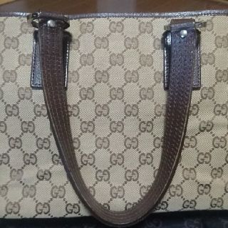 グッチ(Gucci)のRyo様専用　GUCCI GGキャンバス トートバッグ 茶色(トートバッグ)