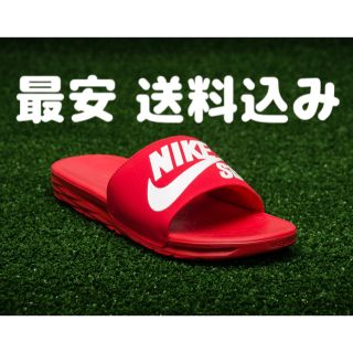 ナイキ(NIKE)のNIKE SB ベナッシ スライド シャワーサンダル 24cm 赤 RED 新品(サンダル)