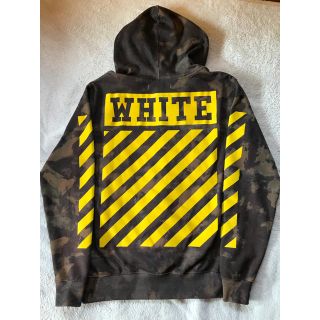 オフホワイト(OFF-WHITE)の国内正規 希少 オフホワイト 使用1.2回 パーカー XXS(パーカー)