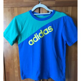 アディダス(adidas)のアディダス Tシャツ 150サイズ相当 青(Tシャツ/カットソー)