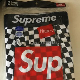 シュプリーム(Supreme)のboxer briefs ボクサー チェック supreme 新品未開封 2枚(ボクサーパンツ)