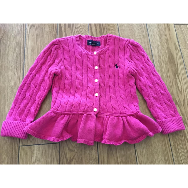 Ralph Lauren(ラルフローレン)のラルフローレン ペプラムカーディガン 90センチ キッズ/ベビー/マタニティのキッズ服女の子用(90cm~)(その他)の商品写真