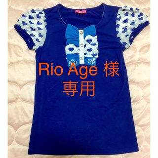 ロニィ(RONI)のRio Age 様 専用 ロニィ ビジュー付きTシャツ サイズL(Tシャツ/カットソー)