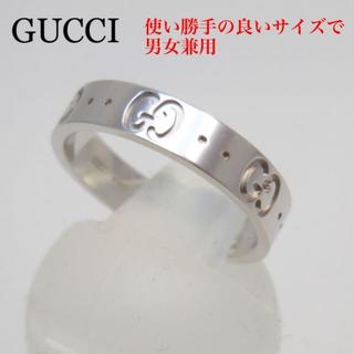 グッチ(Gucci)のGUCCI グッチ アイコンリング k18 750 ホワイトゴールド ♯11(リング(指輪))