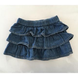 オールドネイビー(Old Navy)のフリフリスカート デニム 70(スカート)