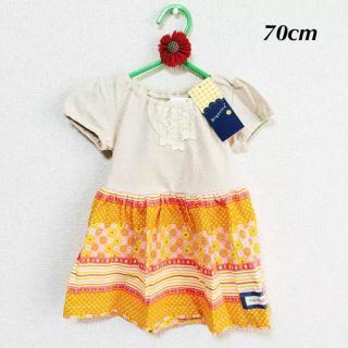 ビケット(Biquette)の新品／☆ Biquette 半袖 ワンピース 春夏服 赤ちゃん ビケット(ワンピース)