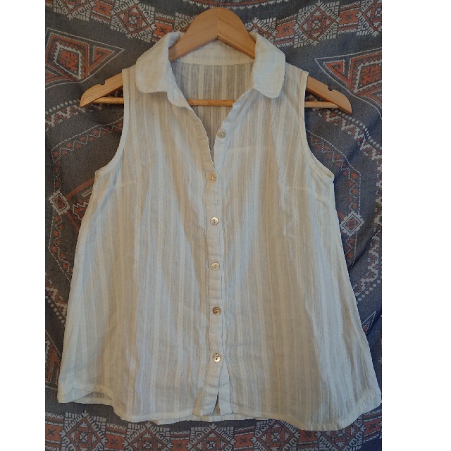 Ungrid(アングリッド)のラウンドカラーノースリーブシャツ レディースのトップス(シャツ/ブラウス(半袖/袖なし))の商品写真