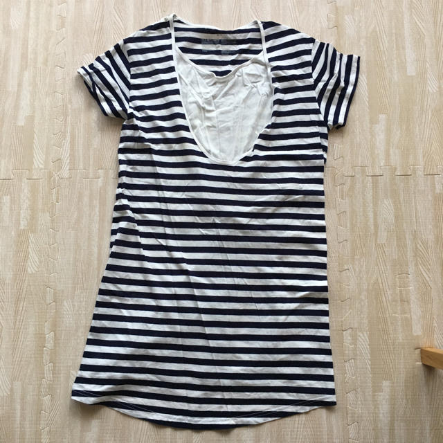 MUJI (無印良品)(ムジルシリョウヒン)の無印良品 マタニティ授乳Tシャツ MーL キッズ/ベビー/マタニティのマタニティ(マタニティウェア)の商品写真