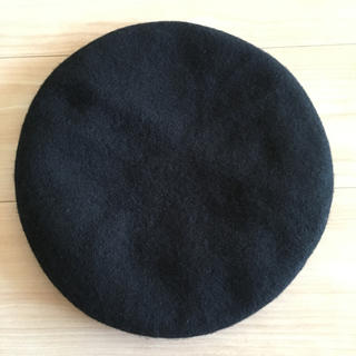ナノユニバース(nano・universe)のベレー帽 黒(ハンチング/ベレー帽)