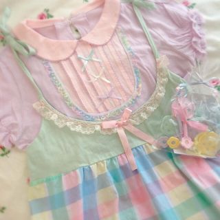 ナイルパーチ(NILE PERCH)のナイルパーチ♡丸襟トップス(Tシャツ(半袖/袖なし))