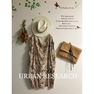 アーバンリサーチ(URBAN RESEARCH)の☆URBAN RESEARCH☆総柄ドレープワンピース(ひざ丈ワンピース)