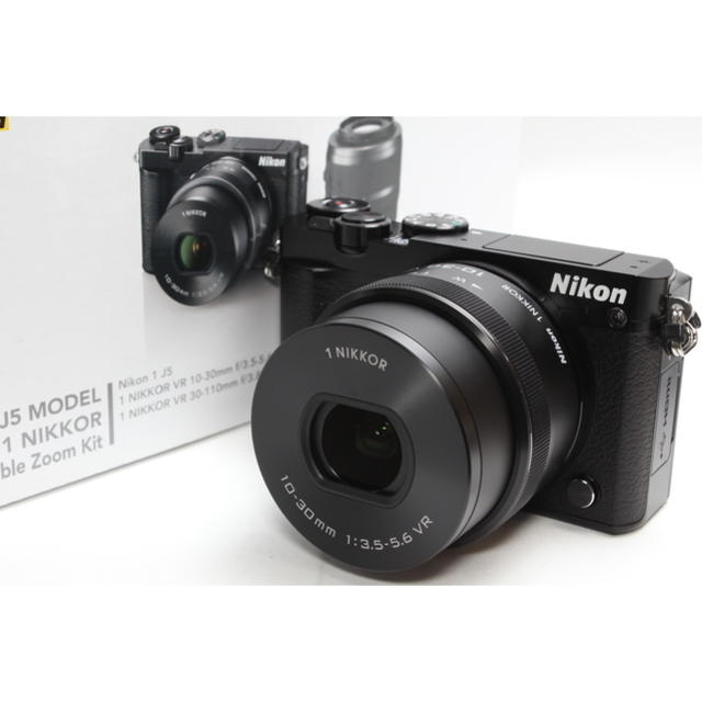 ❤️Wi-Fi＆自撮り最新モデル❤️Nikon 1 J5 電動レンズキットBLK