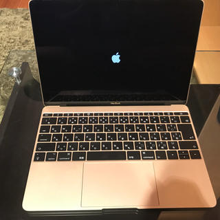 マック(Mac (Apple))のApple MacBook 12インチ ゴールド 2017年モデル(ノートPC)