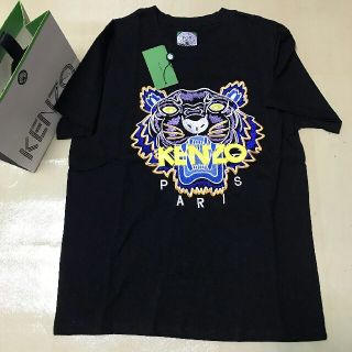 kenzo 刺繍 Tシャツ 黒 新品未使用 タグ付き 自画像 ポートレート