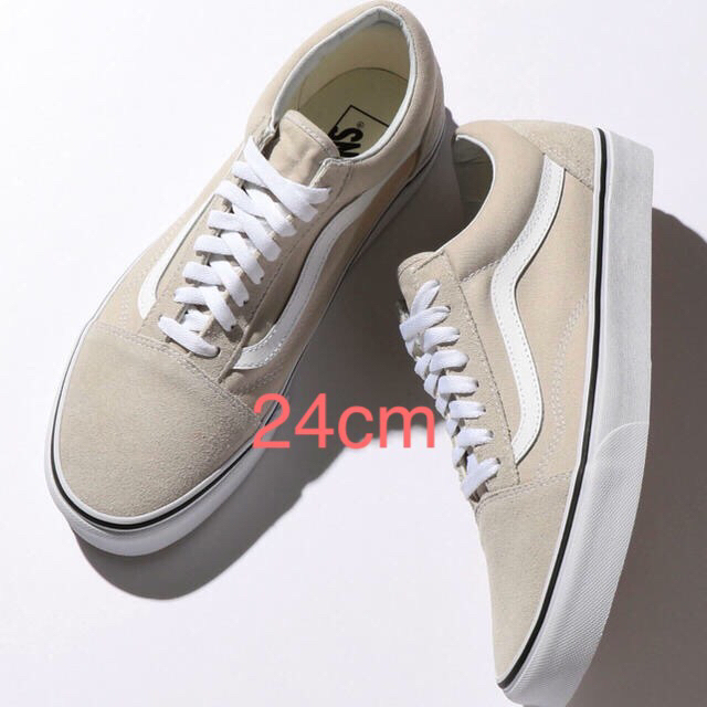 VANS OLD SKOOLオールドスクール ベージュ24cmスニーカー