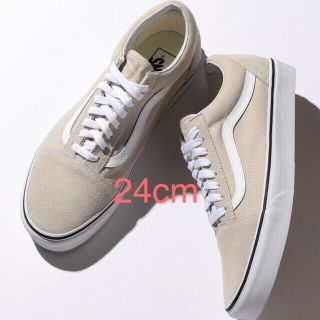 ヴァンズ(VANS)のVANS OLD SKOOLオールドスクール ベージュ24cmスニーカー(スニーカー)