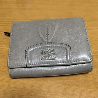 コーチ(COACH)のPeace様専用☆ COACH 折り財布 グレー 中古(財布)