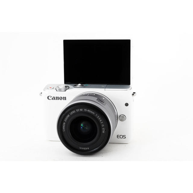 ☆WiFi搭載モデル!自撮りもできる☆キャノン EOS M10 ホワイト ☆WiFi搭載モデル!自撮りもできる☆キャノン EOS M10 ホワイト
