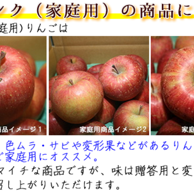 サンふじ 家庭用 ５kg 中玉 16玉 CA貯蔵 長野県産りんご（クール便） 食品/飲料/酒の食品(フルーツ)の商品写真