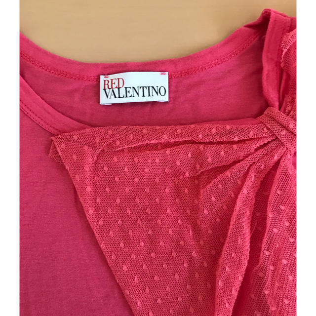 RED VALENTINO(レッドヴァレンティノ)のRED VALENTINOレッドヴァレンティノ❤︎ピンク カットソー レディースのトップス(カットソー(半袖/袖なし))の商品写真