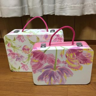 ローラアシュレイ(LAURA ASHLEY)のローラアシュレイ ストレージボックス 2個セット(ケース/ボックス)