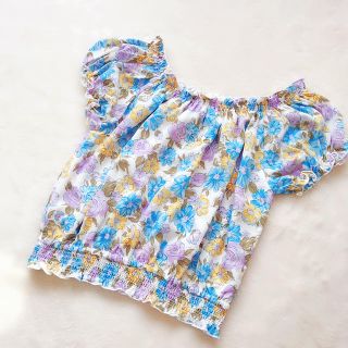 ピンキーガールズ(PinkyGirls)の美品♡花柄ブラウス(シャツ/ブラウス(半袖/袖なし))