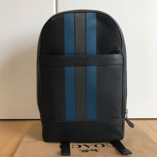 コーチ(COACH)のコーチ]COACHバックパックF22374ブラック×デニムグラファイト新品未使用(バッグパック/リュック)