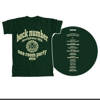 back number oneroom party Tシャツ☆(ミュージシャン)