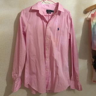 ポロラルフローレン(POLO RALPH LAUREN)のラルフ・ローレン ストライプピンクシャツ(シャツ/ブラウス(長袖/七分))