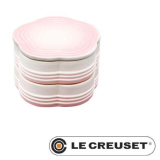 ルクルーゼ(LE CREUSET)のルクルーゼ  スタッキング ラムカン フルール セット パウダーピンク(食器)