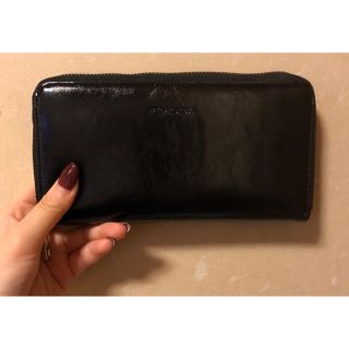 エモダ(EMODA)のかなり美品 EMODA 長財布 ブラック(財布)