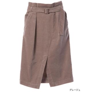 ダブルクローゼット(w closet)のダブルクローゼット ウエストベルト付きラップ風スカート(ひざ丈スカート)