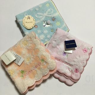 ローラアシュレイ(LAURA ASHLEY)のタオルハンカチ 3枚組 ローラアシュレイ他(ハンカチ)