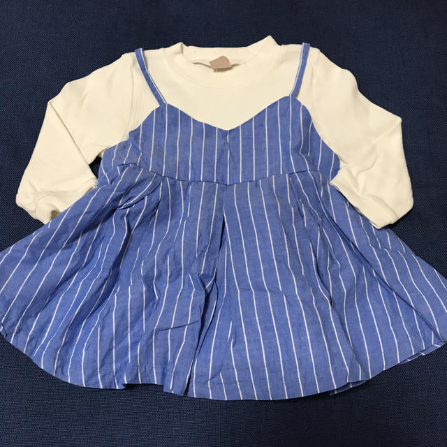 petit main(プティマイン)のpetit main  レイヤード風トップス 110 キッズ/ベビー/マタニティのキッズ服女の子用(90cm~)(Tシャツ/カットソー)の商品写真