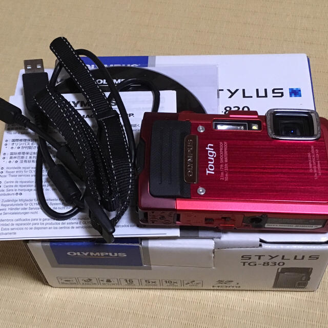 OLYMPUS(オリンパス)のオリンパス OLYMPUS STYLUS TG-830 スマホ/家電/カメラのカメラ(コンパクトデジタルカメラ)の商品写真