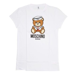 モスキーノ(MOSCHINO)のMOSCHINO モスキーノ SWIM テディホワイト半袖Tシャツ S(Tシャツ(半袖/袖なし))