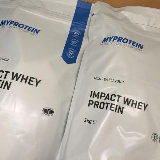 マイプロテイン(MYPROTEIN)のマイプロテイン インパクトホエイプロテイン ミルクティー味 1kg 2点(プロテイン)