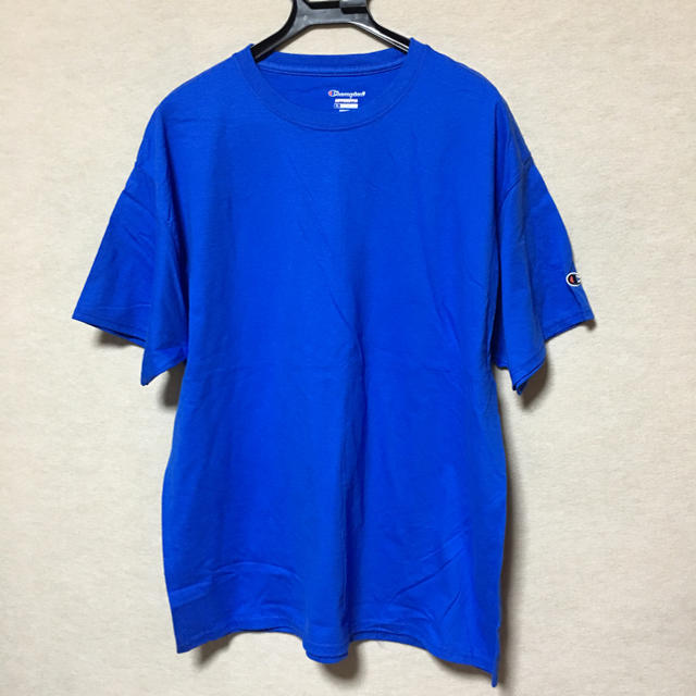 Champion(チャンピオン)の新品 Champion 半袖Tシャツ ブルー XL 平日土曜は当日発送 メンズのトップス(Tシャツ/カットソー(半袖/袖なし))の商品写真