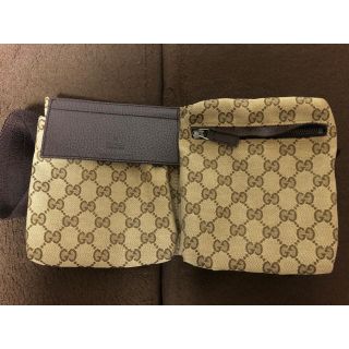 グッチ(Gucci)のGUCCI ウエストポーチ 肩掛け バック(ボディバッグ/ウエストポーチ)