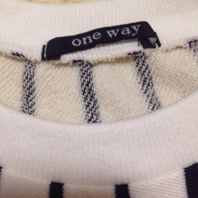 one*way(ワンウェイ)のonewayボーダートップス レディースのトップス(トレーナー/スウェット)の商品写真