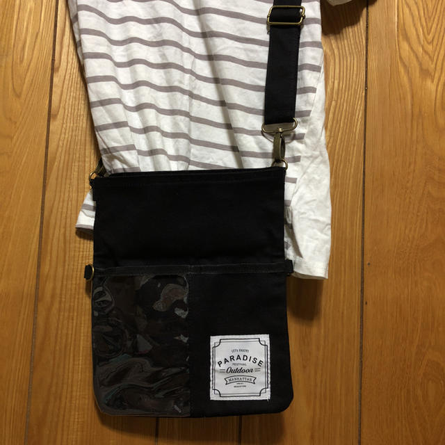 黒のサコッシュ レディースのバッグ(ショルダーバッグ)の商品写真