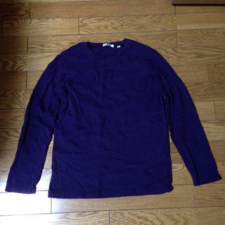 ユニクロ(UNIQLO)のロンT 紫(Tシャツ(長袖/七分))