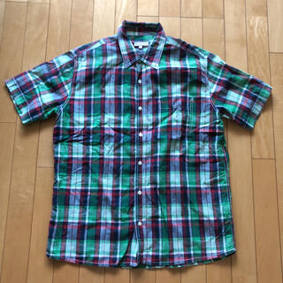 グリーン系チェックシャツ サイズL L(シャツ)