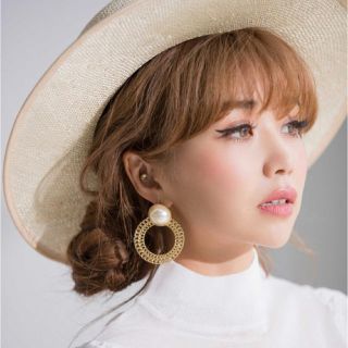 エイミーイストワール(eimy istoire)のチェーンサークルパールピアス(ピアス)