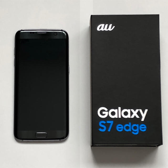 Galaxy S7 edge SCV33 Black Onyxスマートフォン本体