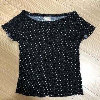 ザラキッズ(ZARA KIDS)のZARA♡オフショルドッドカットソー♡(Tシャツ/カットソー)