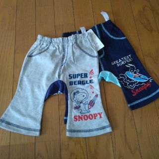 スヌーピー(SNOOPY)のSNOOPY　ベビー　2枚セット　パンツ　90(パンツ/スパッツ)